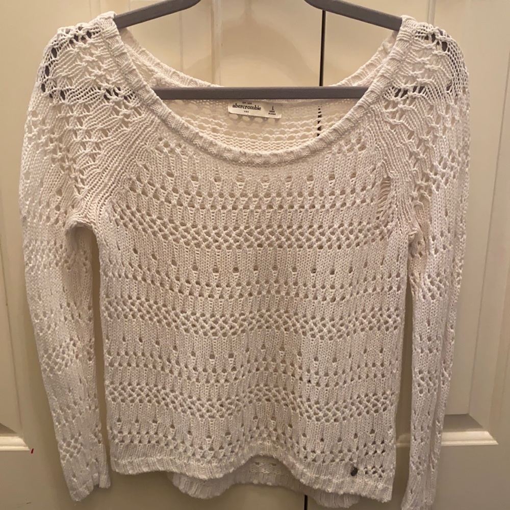 Abercrombie&Fitch White Knit Sweater